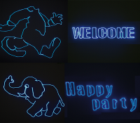 KOOL LIGHT - Laser bleu 400mW - GLAS100 - effets